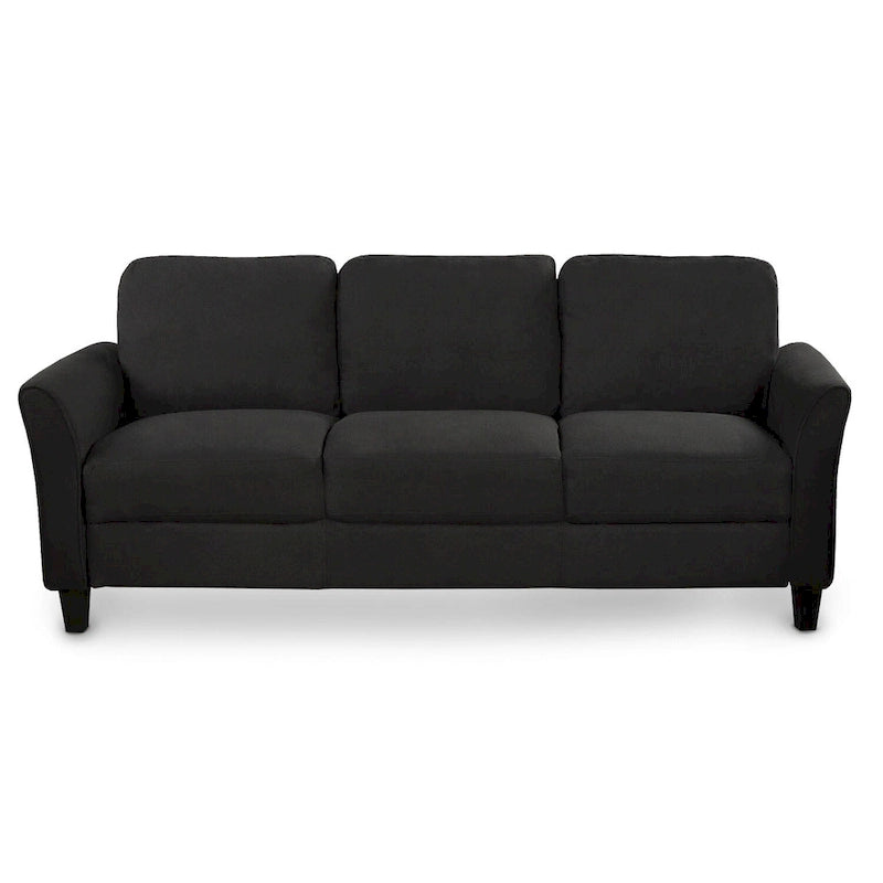 Trzyosobowa sofa z tkaniny lnianej