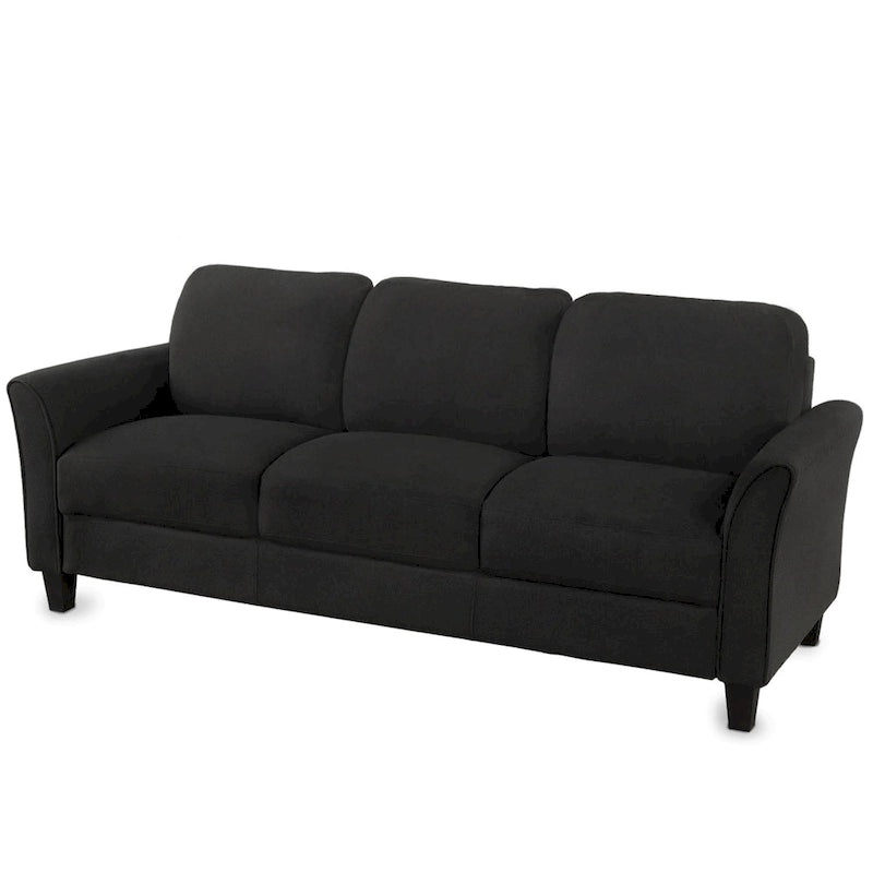 Trzyosobowa sofa z tkaniny lnianej