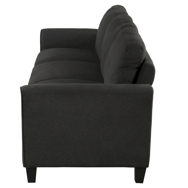 Trzyosobowa sofa z tkaniny lnianej