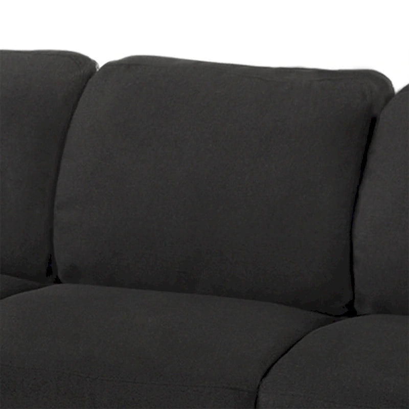 Trzyosobowa sofa z tkaniny lnianej