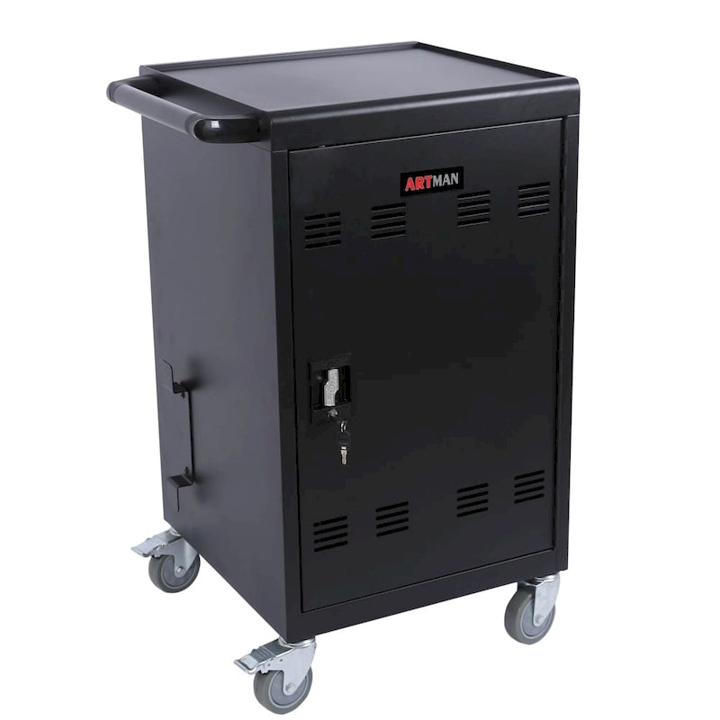 Chariot et armoire de recharge mobile