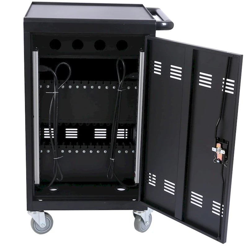 Chariot et armoire de recharge mobile