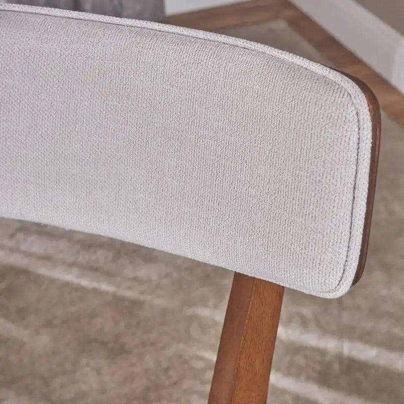 Christopher Knight Home Chaise de salle à manger Abrielle en tissu, style milieu du siècle - N/A