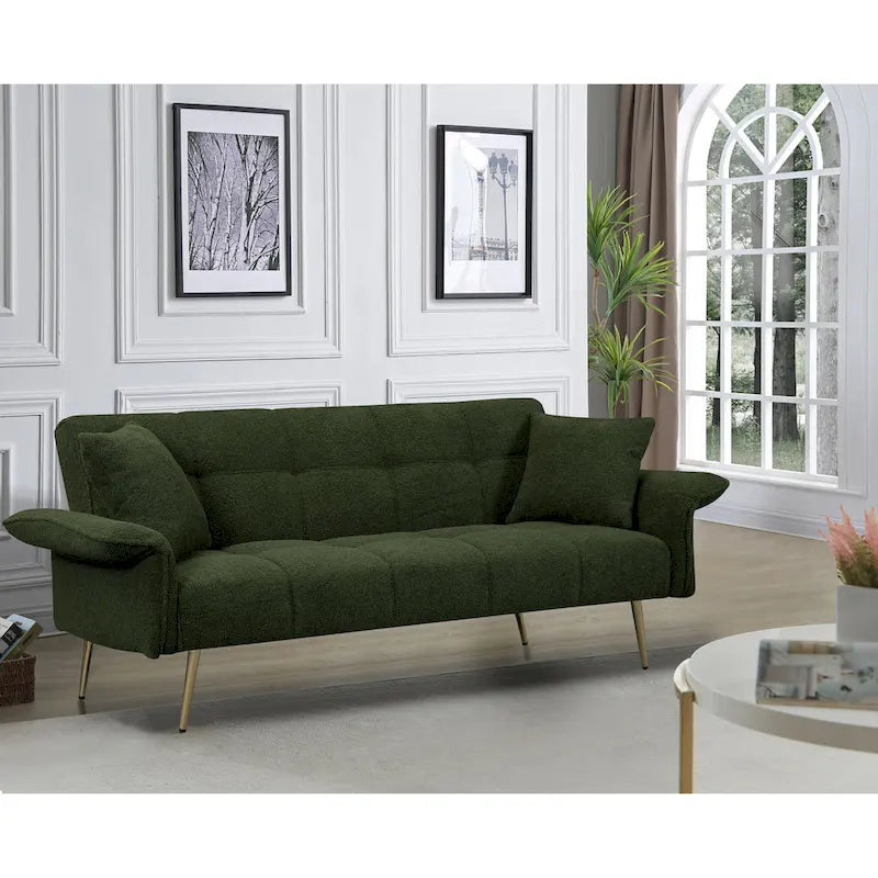 Rozkładana podwójna sofa z rozkładanymi podłokietnikami - 31,10 x 70,00 x 31,49
