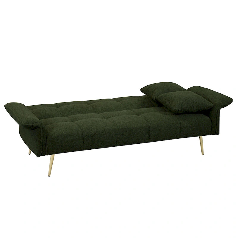 Rozkładana podwójna sofa z rozkładanymi podłokietnikami - 31,10 x 70,00 x 31,49