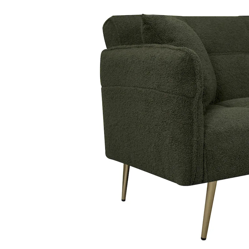 Rozkładana podwójna sofa z rozkładanymi podłokietnikami - 31,10 x 70,00 x 31,49