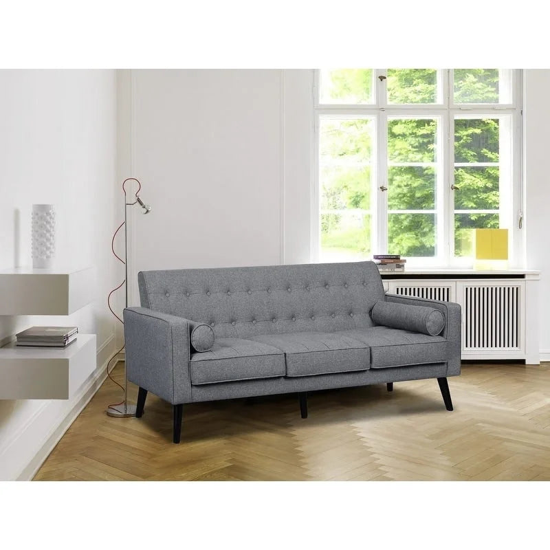 Wypoziomowana pikowana sofa Valadez w stylu mid-century