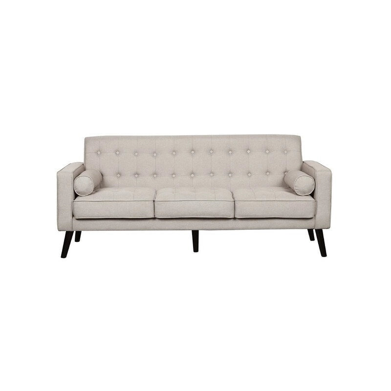 Wypoziomowana pikowana sofa Valadez w stylu mid-century