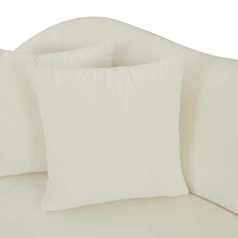 Canapé en velours Naya – 96 larg. x 36,2 prof. x 34,3 haut.