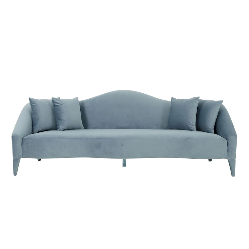 Canapé en velours Naya – 96 larg. x 36,2 prof. x 34,3 haut.