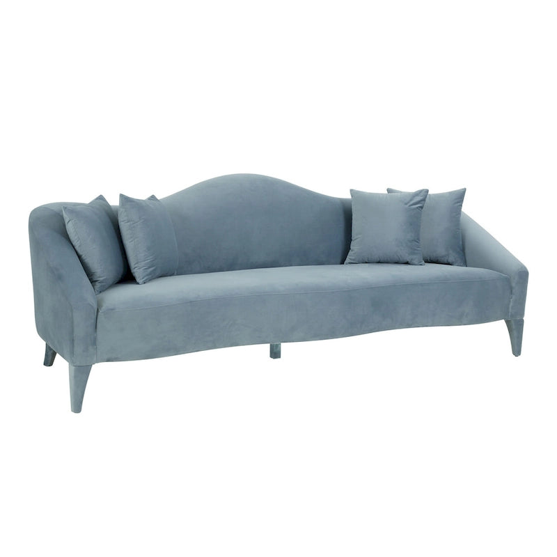 Canapé en velours Naya – 96 larg. x 36,2 prof. x 34,3 haut.