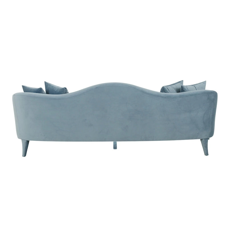 Canapé en velours Naya – 96 larg. x 36,2 prof. x 34,3 haut.
