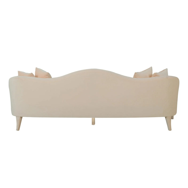 Canapé en velours Naya – 96 larg. x 36,2 prof. x 34,3 haut.