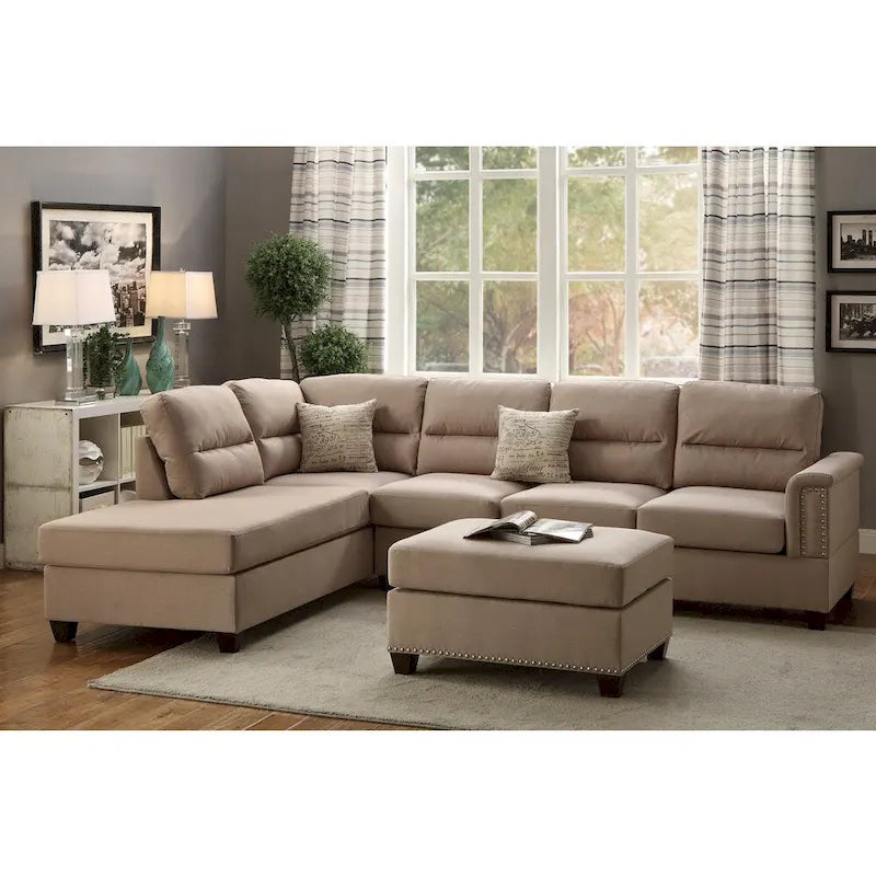 Zestaw Bobkona Toffy — narożna sofa z otomaną (lewa lub prawa)