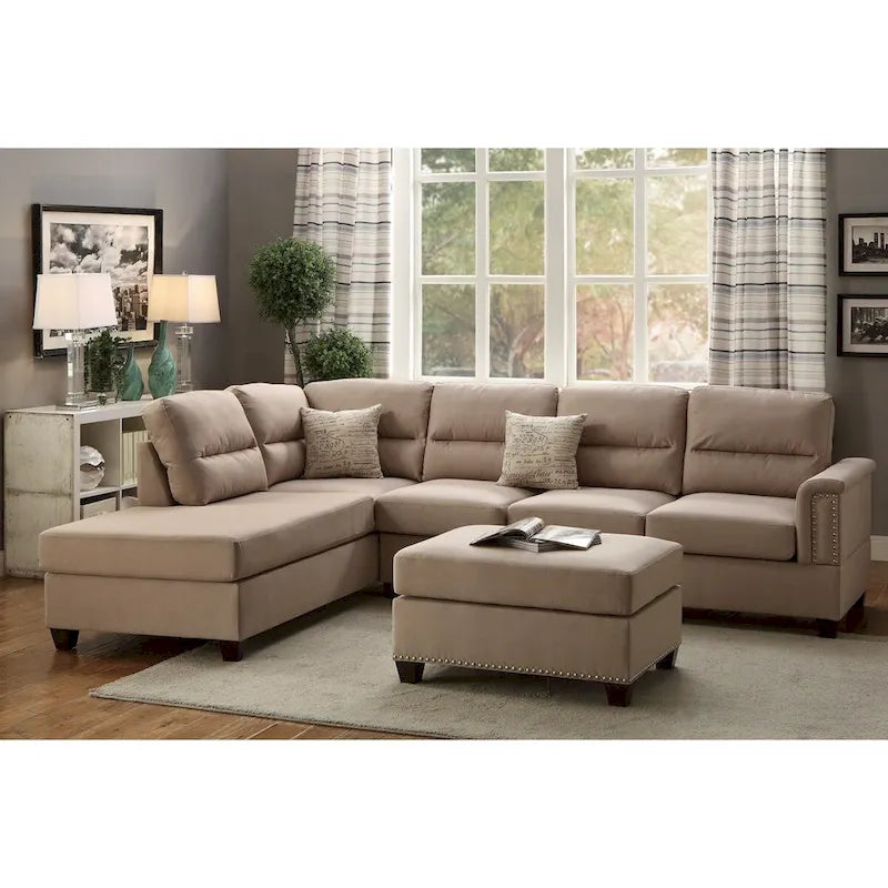 Zestaw Bobkona Toffy — narożna sofa z otomaną (lewa lub prawa)
