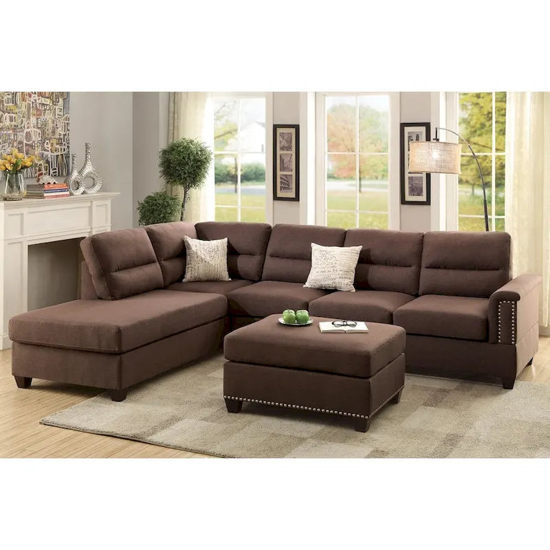 Zestaw Bobkona Toffy — narożna sofa z otomaną (lewa lub prawa)