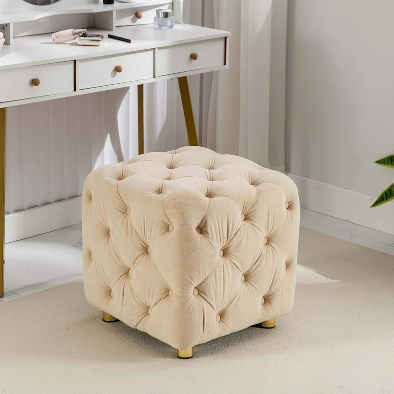 Repose-pieds moelleux, Chaise de coiffeuse, Pouf rembourré