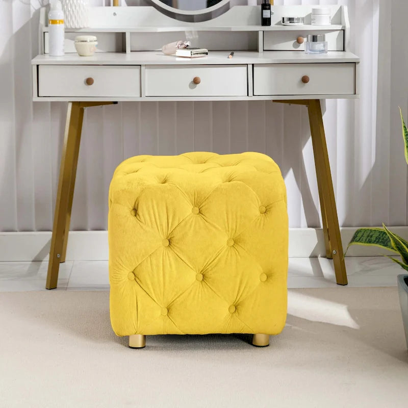 Repose-pieds moelleux, Chaise de coiffeuse, Pouf rembourré