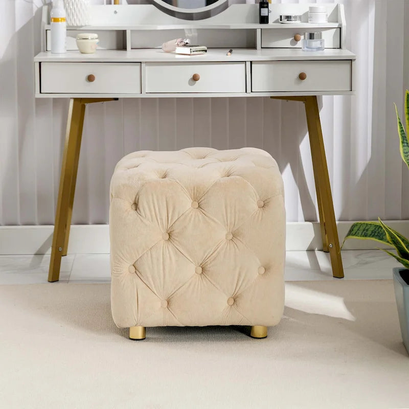 Repose-pieds moelleux, Chaise de coiffeuse, Pouf rembourré