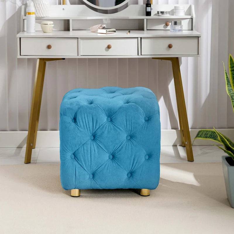 Repose-pieds moelleux, Chaise de coiffeuse, Pouf rembourré