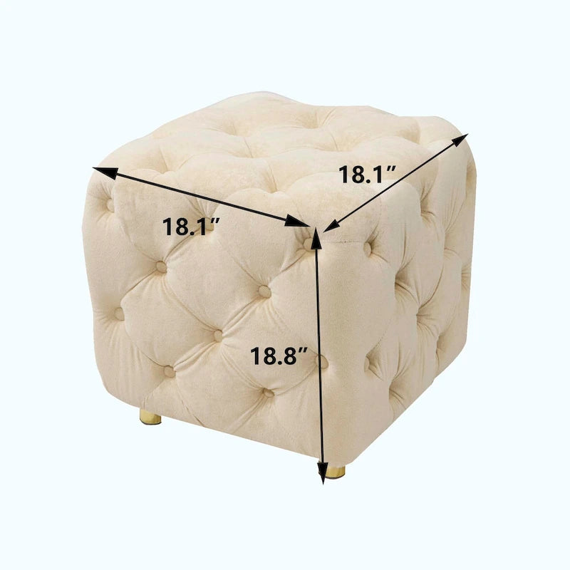 Repose-pieds moelleux, Chaise de coiffeuse, Pouf rembourré