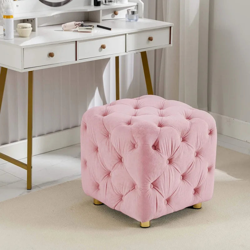 Repose-pieds moelleux, Chaise de coiffeuse, Pouf rembourré