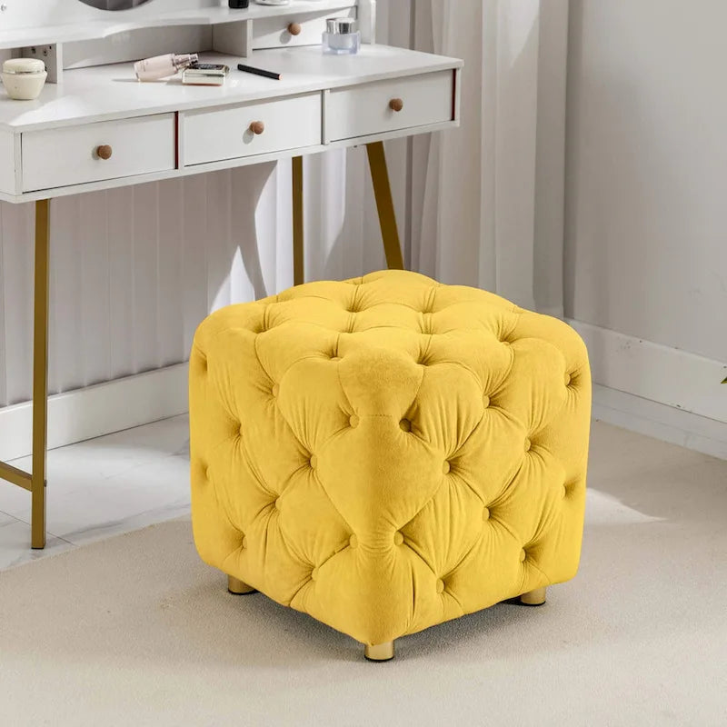 Repose-pieds moelleux, Chaise de coiffeuse, Pouf rembourré