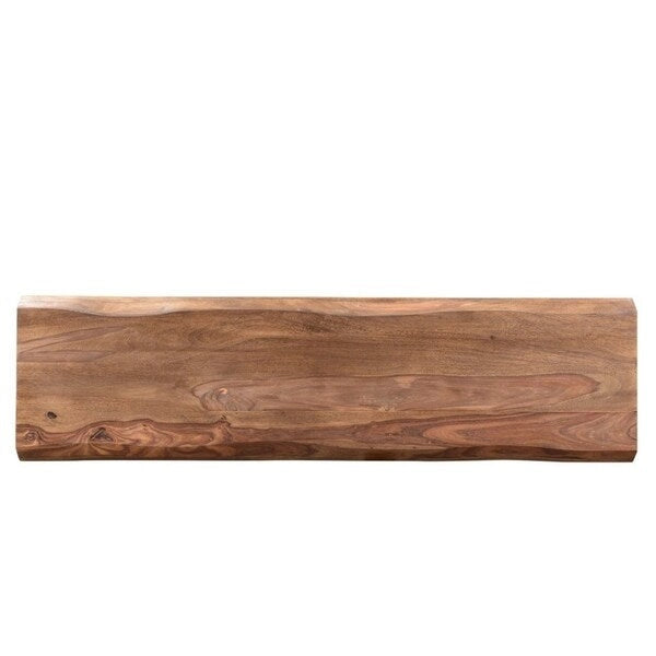 Ręcznie wykonana ławka 50 Sheesham Wood Live Edge (Indie) - 50 x 16 x 18