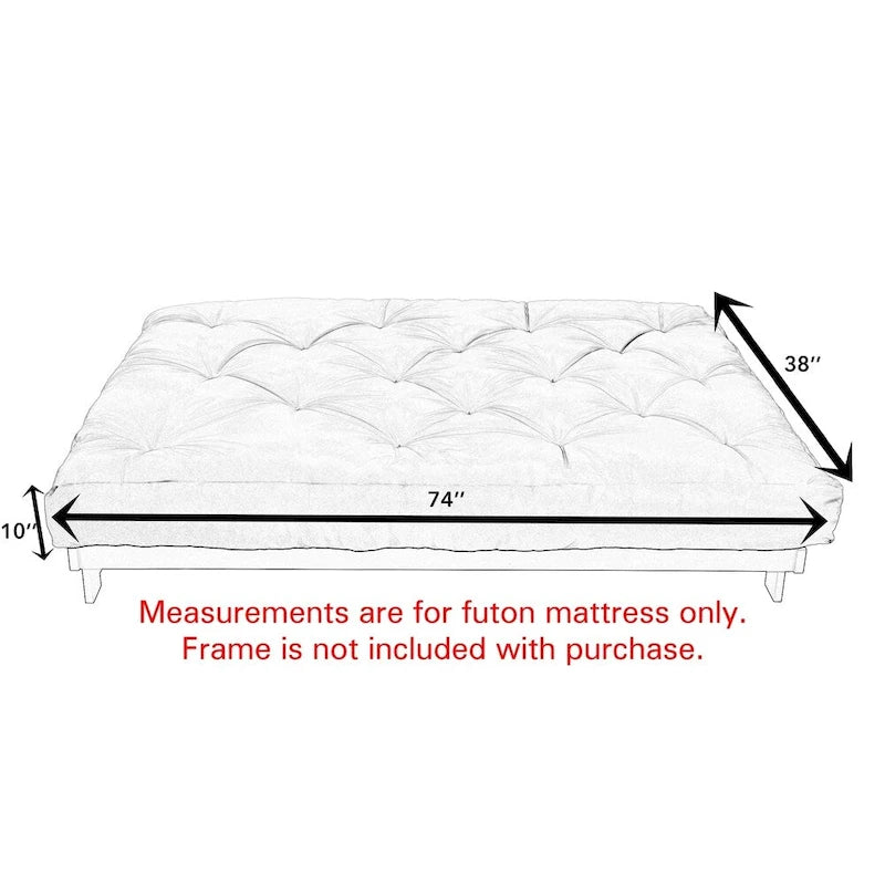 Matelas de futon double ivoire