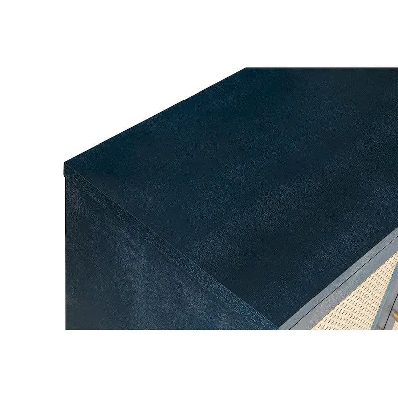 Szafka akcentowa z 4 rattanowymi drzwiczkami