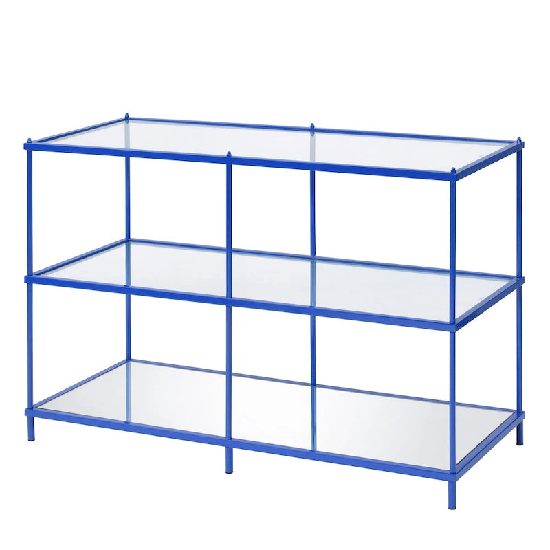 Table console à 2 étagères en verre Scoles Contemporary de 42 pouces par Furniture of America