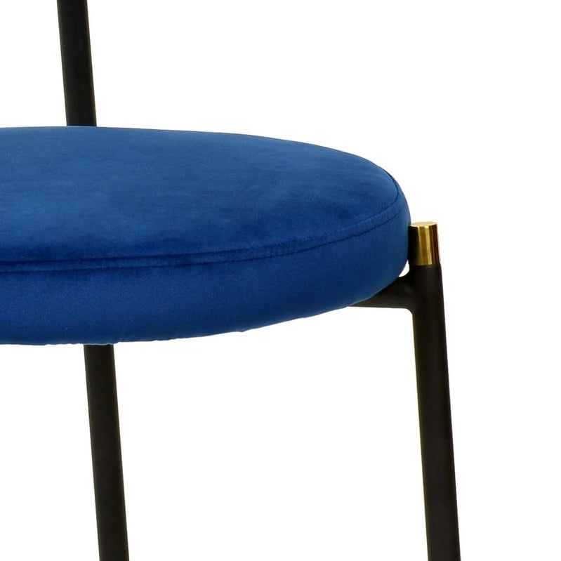 Lot de 4 chaises de salle à manger modernes Euston avec dossier en osier et assise en velours rembourré pour la maison, le bureau, le salon et la cuisine