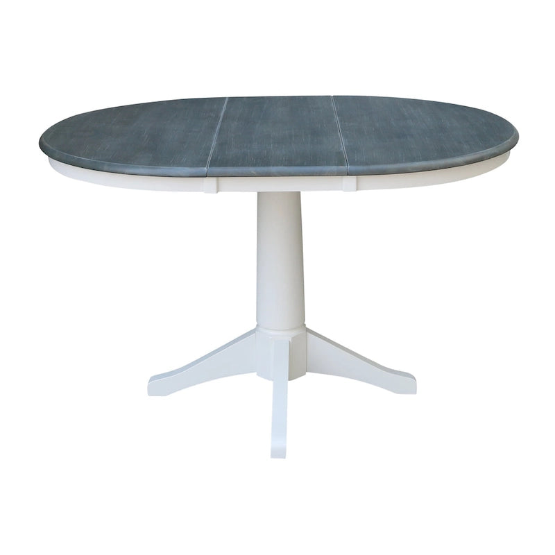 Table à manger ronde extensible 36 po avec 4 chaises Madrid