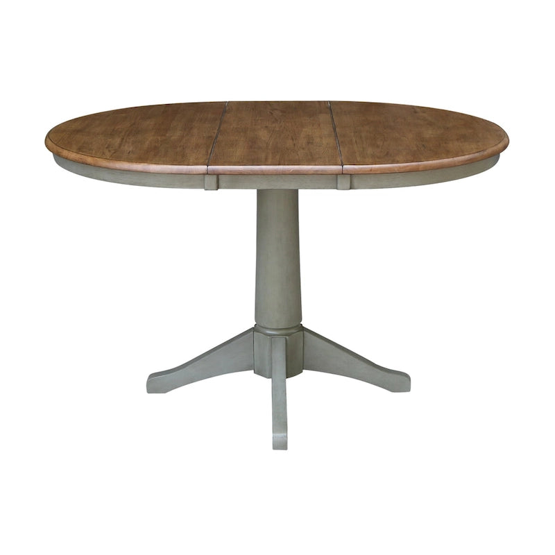 Table à manger ronde extensible 36 po avec 4 chaises Madrid