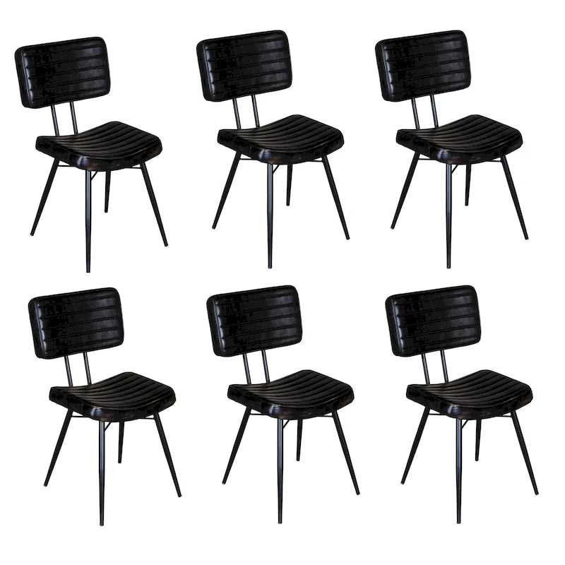 Chaises de salle à manger Willacy rembourrées capitonnées (lot de 6)