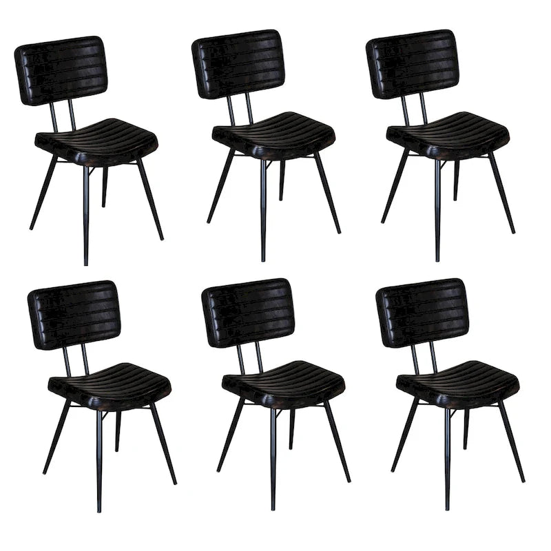 Chaises de salle à manger Willacy rembourrées capitonnées (lot de 6)