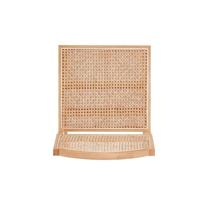 Chaise de salle à manger Hamlet de Manhattan Comfort, noir et rotin naturel - Lot de 2