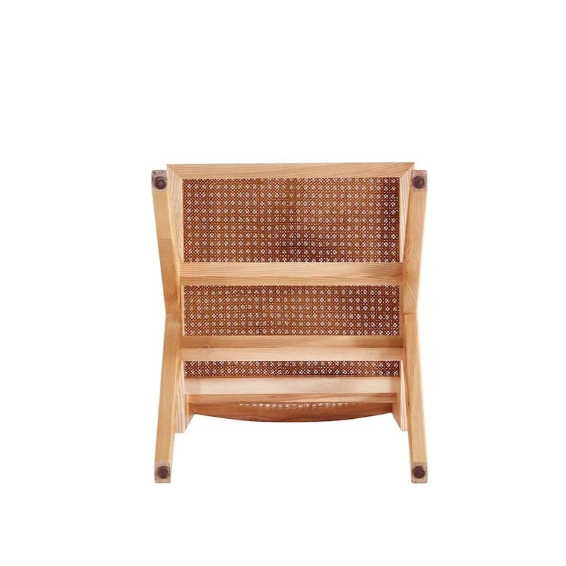 Chaise de salle à manger Hamlet de Manhattan Comfort, noir et rotin naturel - Lot de 2