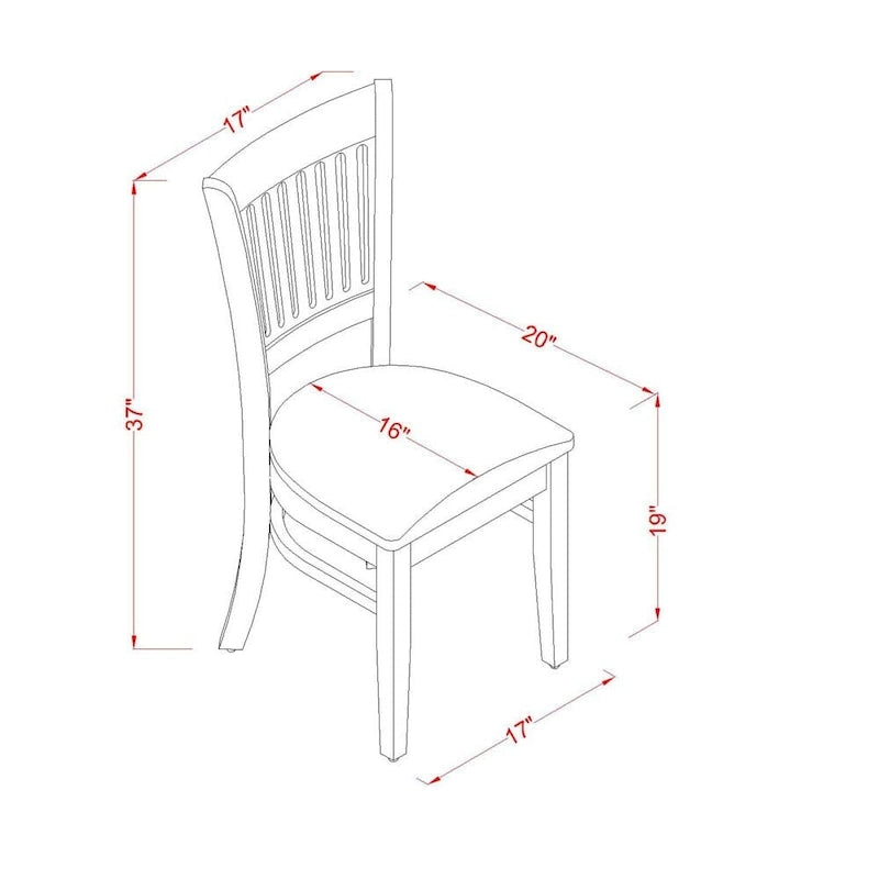 Ensemble de salle à manger East West Furniture, composé d'une table de salle à manger ronde avec abattants et de chaises de salle à manger (nombre de pièces et options de sièges)