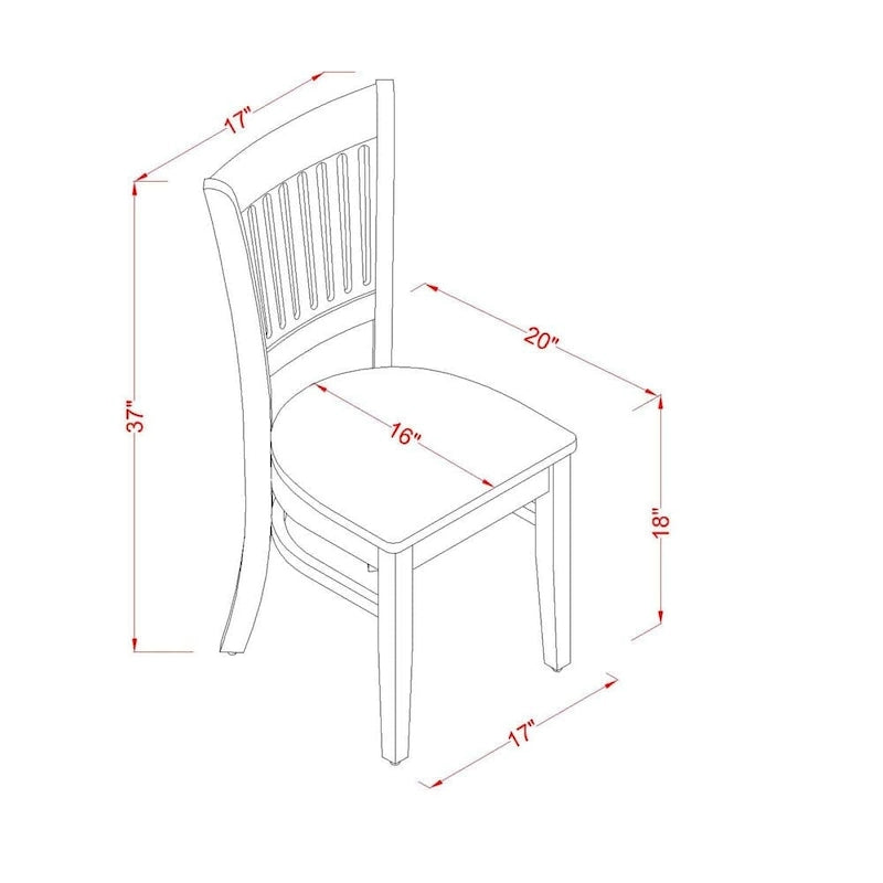 Ensemble de salle à manger East West Furniture, composé d'une table de salle à manger ronde avec abattants et de chaises de salle à manger (nombre de pièces et options de sièges)
