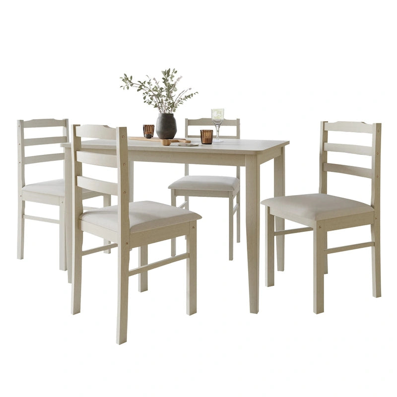 CraftPorch Klasyczny Elegancki 5-elementowy zestaw jadalniany