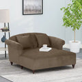 Double méridienne capitonnée contemporaine Freas avec oreillers décoratifs par Christopher Knight Home - 63.00 L x 58.50 l x 34.50 H