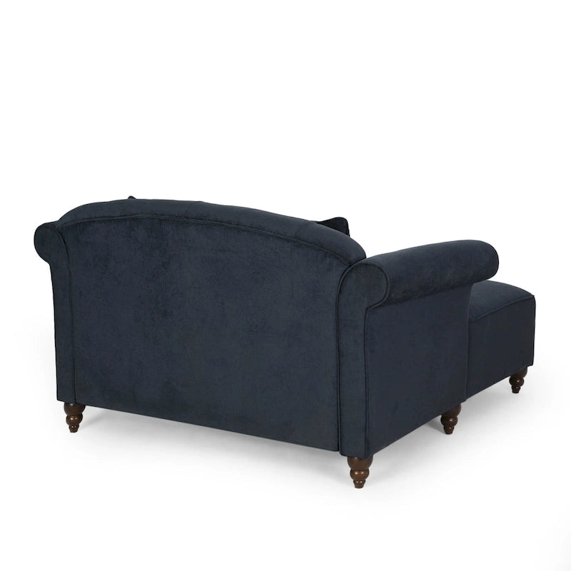 Double méridienne capitonnée contemporaine Freas avec oreillers décoratifs par Christopher Knight Home - 63.00 L x 58.50 l x 34.50 H