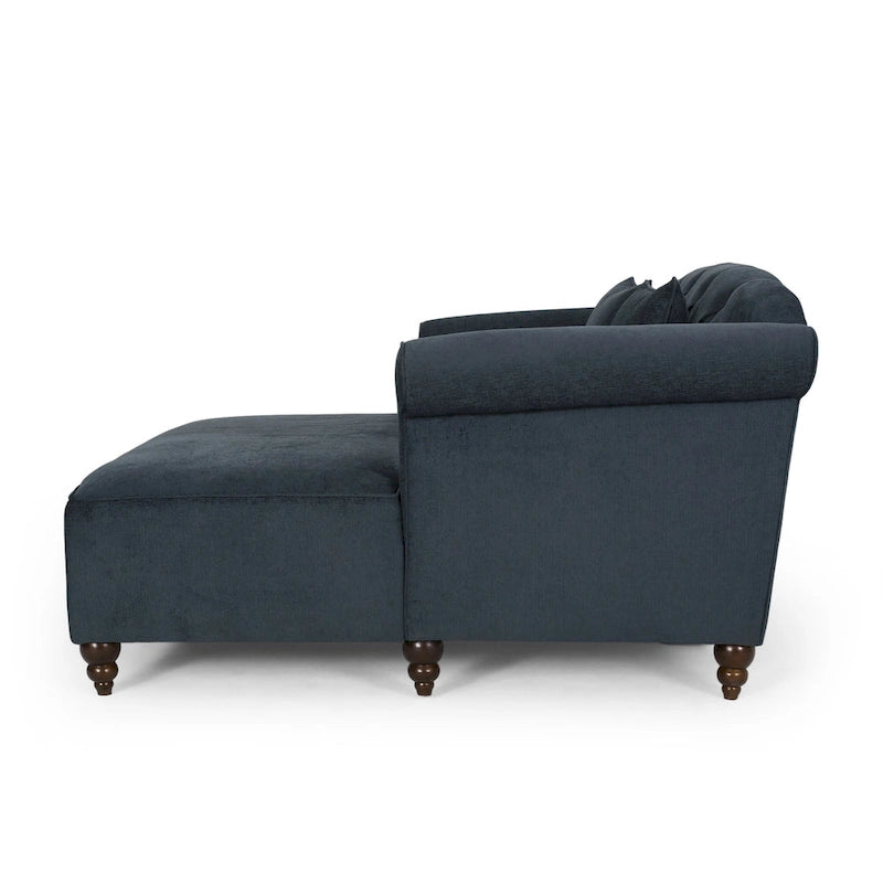 Double méridienne capitonnée contemporaine Freas avec oreillers décoratifs par Christopher Knight Home - 63.00 L x 58.50 l x 34.50 H