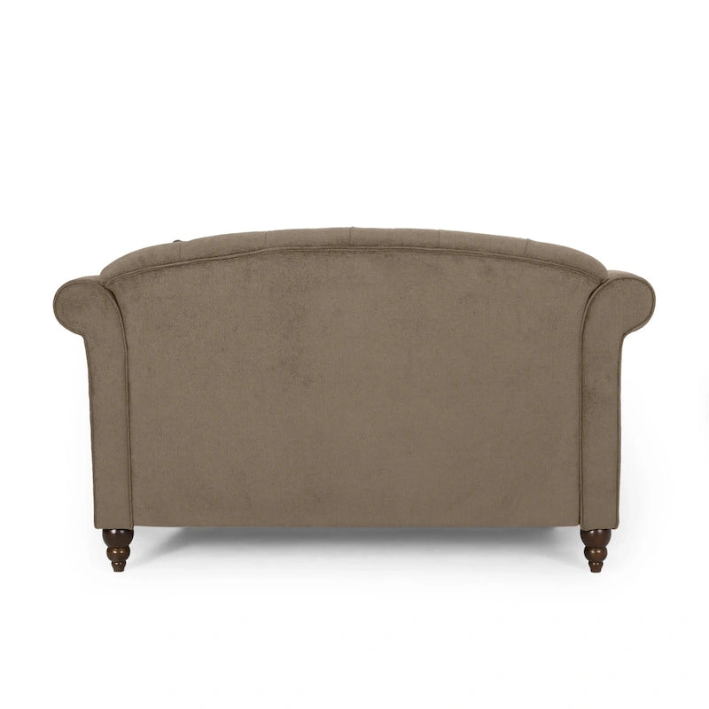 Double méridienne capitonnée contemporaine Freas avec oreillers décoratifs par Christopher Knight Home - 63.00 L x 58.50 l x 34.50 H