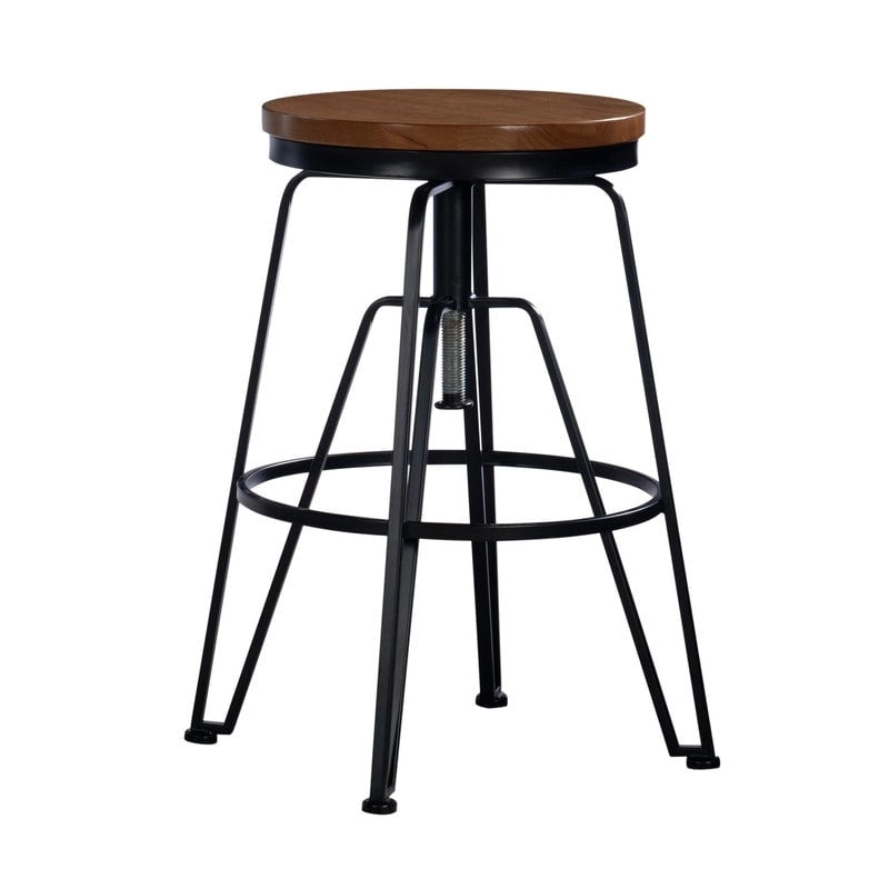 Regulowany taboret Aimes Wood and Metal, 25-29 cali