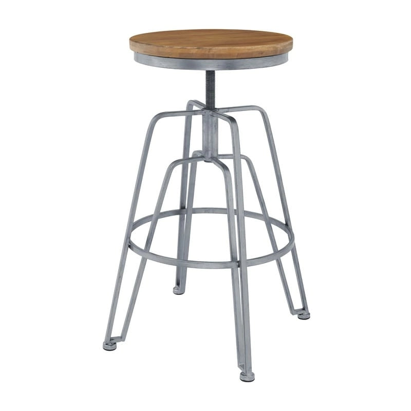 Regulowany taboret Aimes Wood and Metal, 25-29 cali
