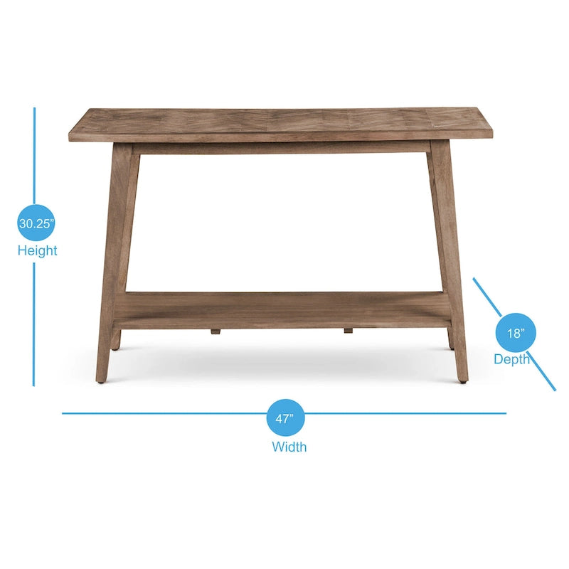 Table console en manguier massif Minett de Steve Silver
