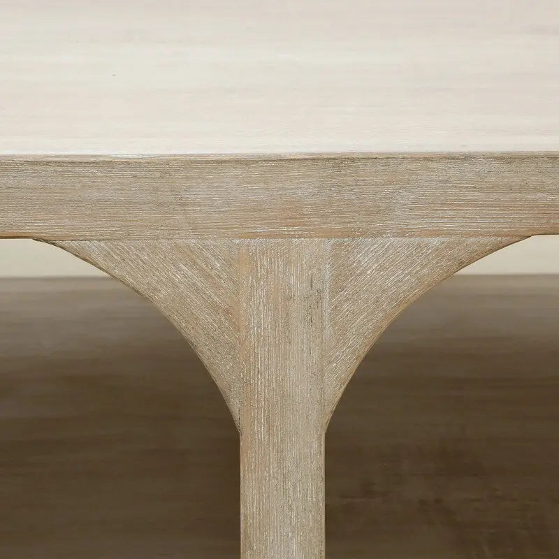 Artissance Stolik Kawowy z Odzyskanego Drewna Peking Ming, Duży, Długość 170 cm, Wykończenie Weathered White Wash
