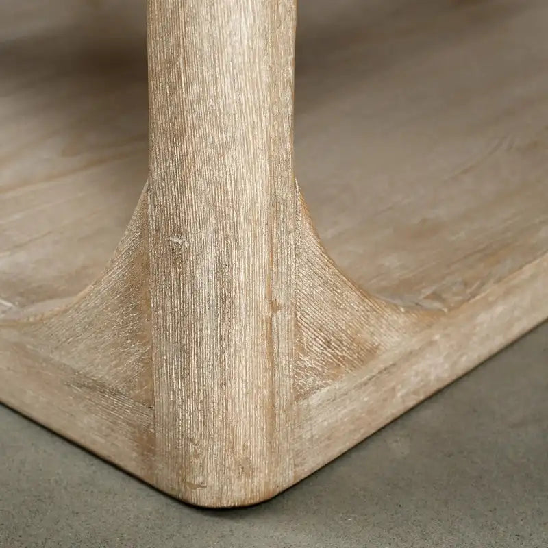 Artissance Stolik Kawowy z Odzyskanego Drewna Peking Ming, Duży, Długość 170 cm, Wykończenie Weathered White Wash